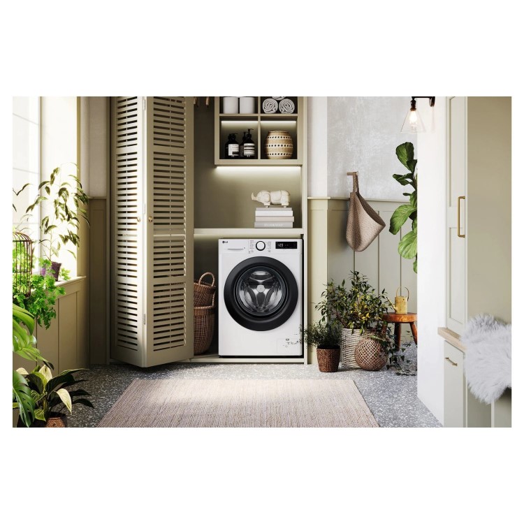 LG Steam 10kg 1400rpm Washing Machine - White
