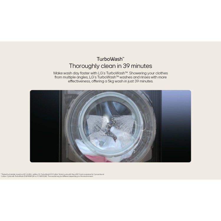 Refurbished LG TurboWash F4Y511WBLN1 Freestanding 11KG 1400 Spin Washing Machine White