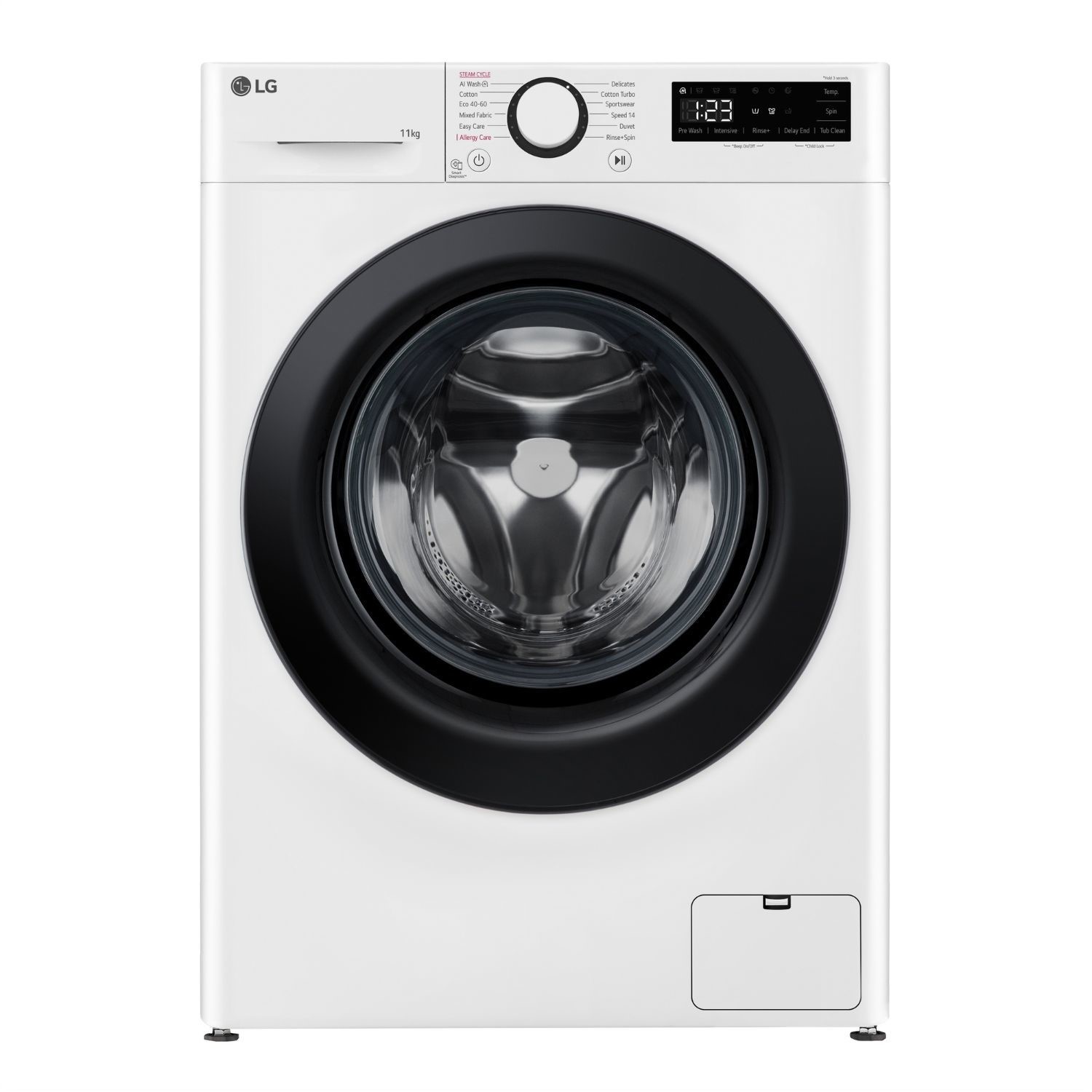 Lg Turbowash 11Kg Washing Machine, 1400Rpm, , Steam, Ai, A-Rated F4Y511WBLN1
