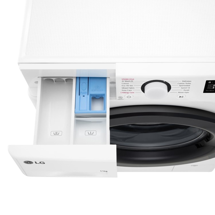 Refurbished LG TurboWash F4Y511WBLN1 Freestanding 11KG 1400 Spin Washing Machine White