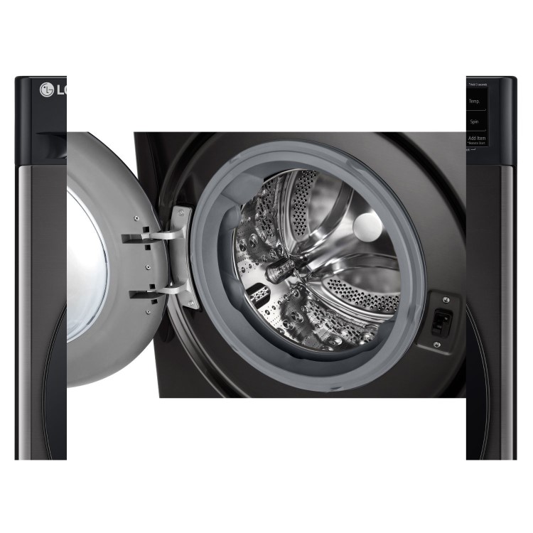 Refurbished LG TurboWash F4Y711BBTN1 Freestanding 11KG 1400 Spin Washing Machine Black
