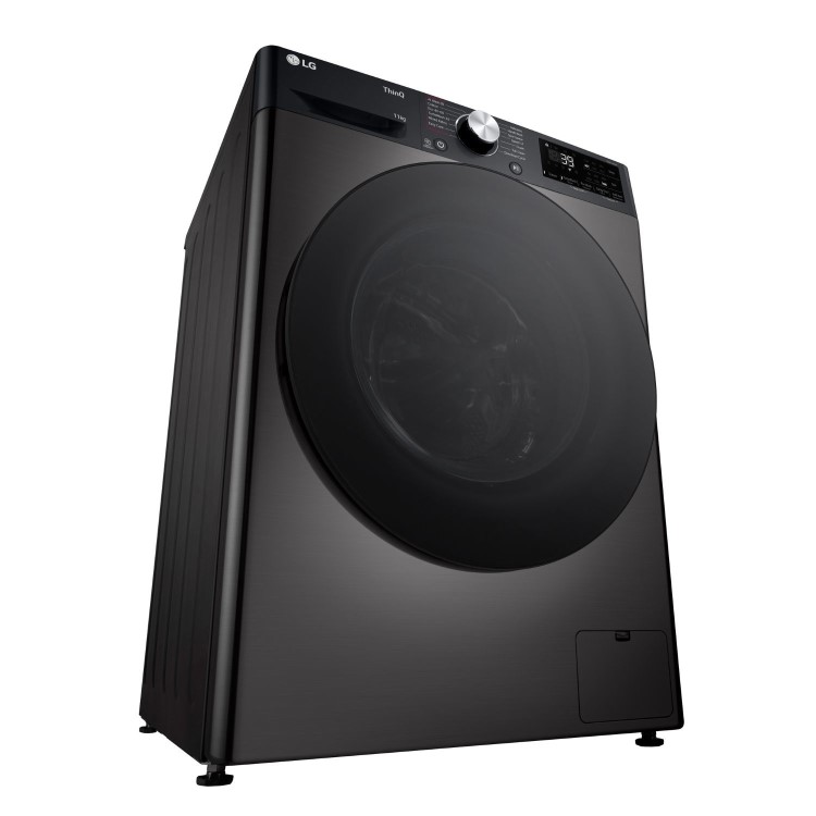 Refurbished LG TurboWash F4Y711BBTN1 Freestanding 11KG 1400 Spin Washing Machine Black