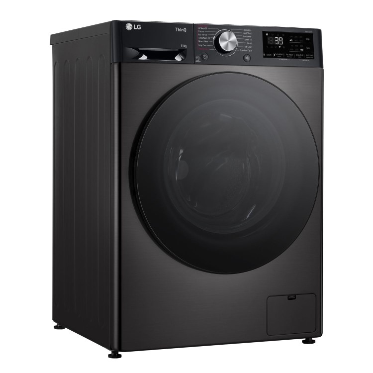 Refurbished LG TurboWash F4Y711BBTN1 Freestanding 11KG 1400 Spin Washing Machine Black