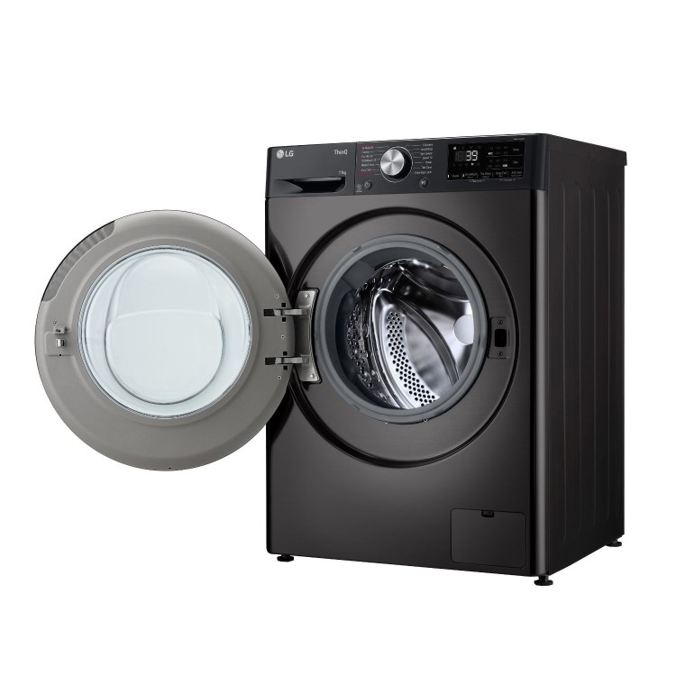 Refurbished LG TurboWash F4Y711BBTN1 Freestanding 11KG 1400 Spin Washing Machine Black