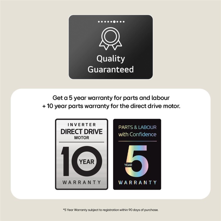 LG Series 4 Pro AI Direct Drive 11kg 1400rpm Washing Machine - Black