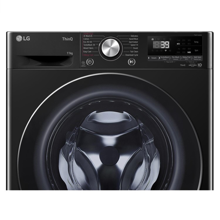 LG Series 4 Pro AI Direct Drive 11kg 1400rpm Washing Machine - Black