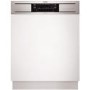 AEG F65610IM0P Ultra Efficient 13 Place Semi-integrated Dishwasher - Stainless Steel Control Panel