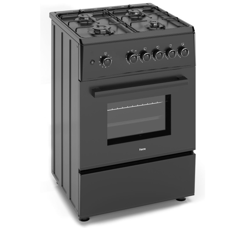 Ferre 60cm Gas Cooker - Black