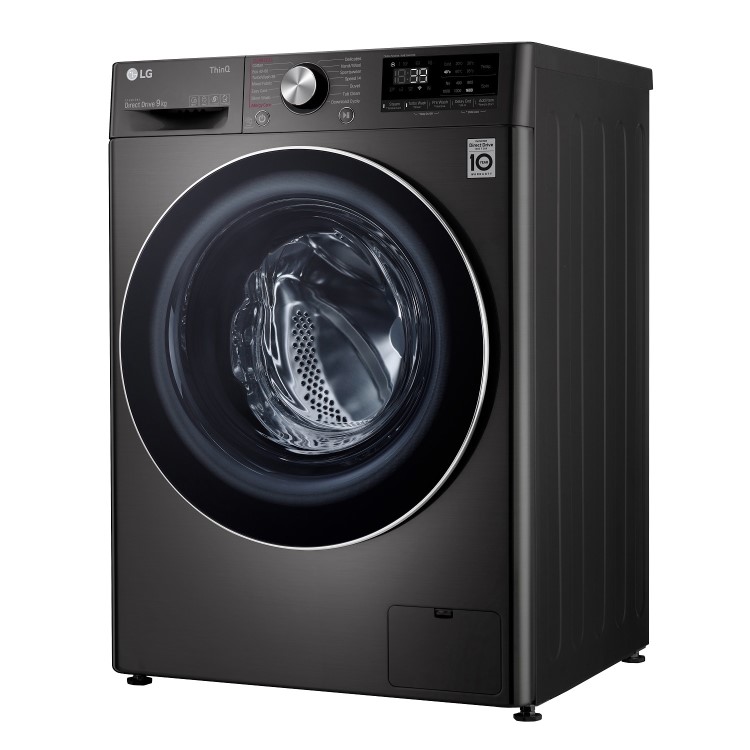 LG F6V1009BTSE 9kg 1560rpm Freestanding Washing Machine - Black
