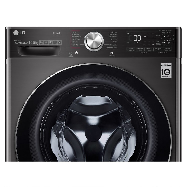 LG LG Turbowash 360 10.5kg 1560rpm Washing Machine - Black