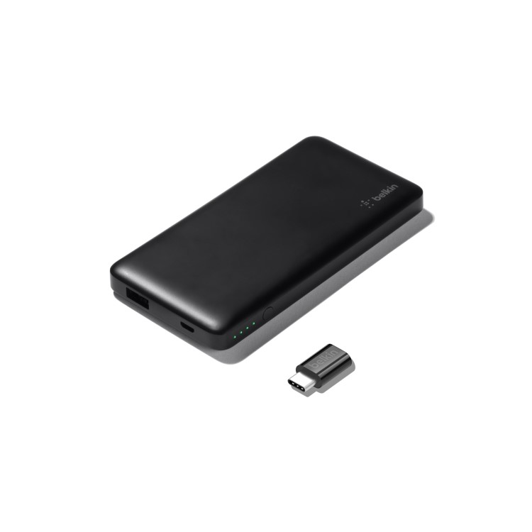 Belkin Pocket Power 5K + USB-C to Micro USB Adapter - Black