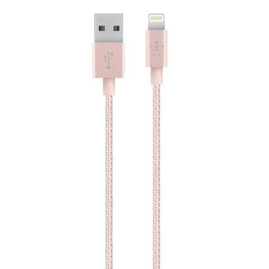 Belkin MIXIT Metallic Lightning to USB Cable - 1.2m - Rose Gold