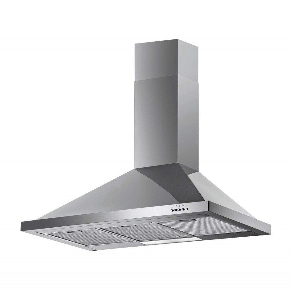 Baumatic F90.2SS 90cm Wide Chimney Cooker Hood Stainless Steel