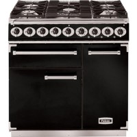 Falcon Deluxe 90cm Dual Fuel Range Cooker - Black Falcon Deluxe 90cm Dual Fuel Range Cooker - Black