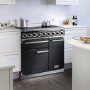 Falcon Deluxe 90cm Dual Fuel Range Cooker - Black