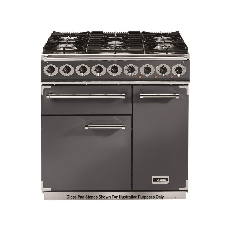 Falcon Deluxe 90cm Dual Fuel Range Cooker - Slate Grey