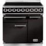 Falcon Deluxe 90cm Electric Range Cooker with Induction Hob - Black