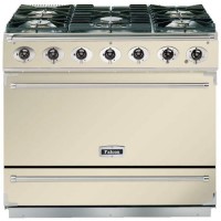 Falcon 87400 - 900S Dividable Single Oven 90cm Dual Fuel Range Cooker - Cream And Chrome - Matt Stands