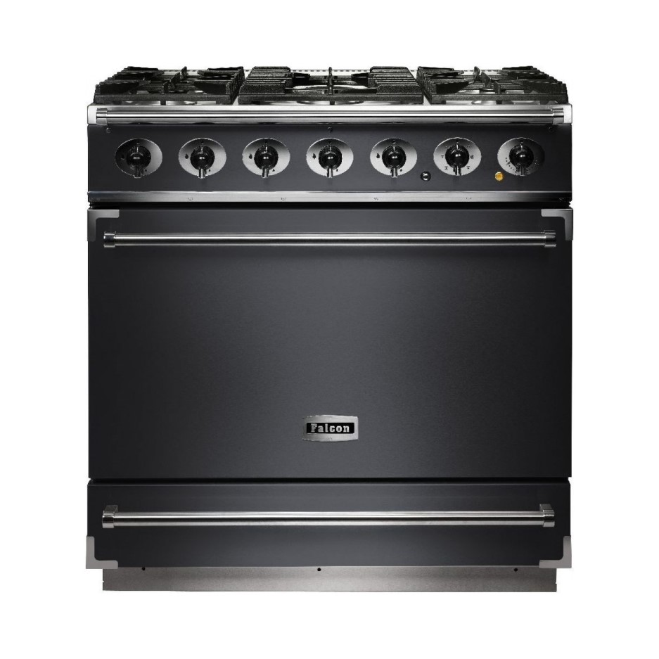 Falcon 90cm Dividable Single Oven Dual Fuel Range Cooker Slate Grey