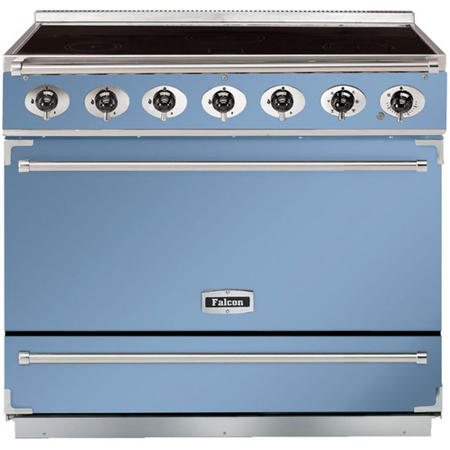 Falcon 90050 - 900S Dividable Single Oven 90cm Electric Range Cooker - China Blue And Brushed Chrome