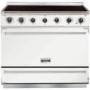 Falcon 90060 - 900S Dividable Single Oven 90cm Electric Range Cooker - White And Brushed Chrome
