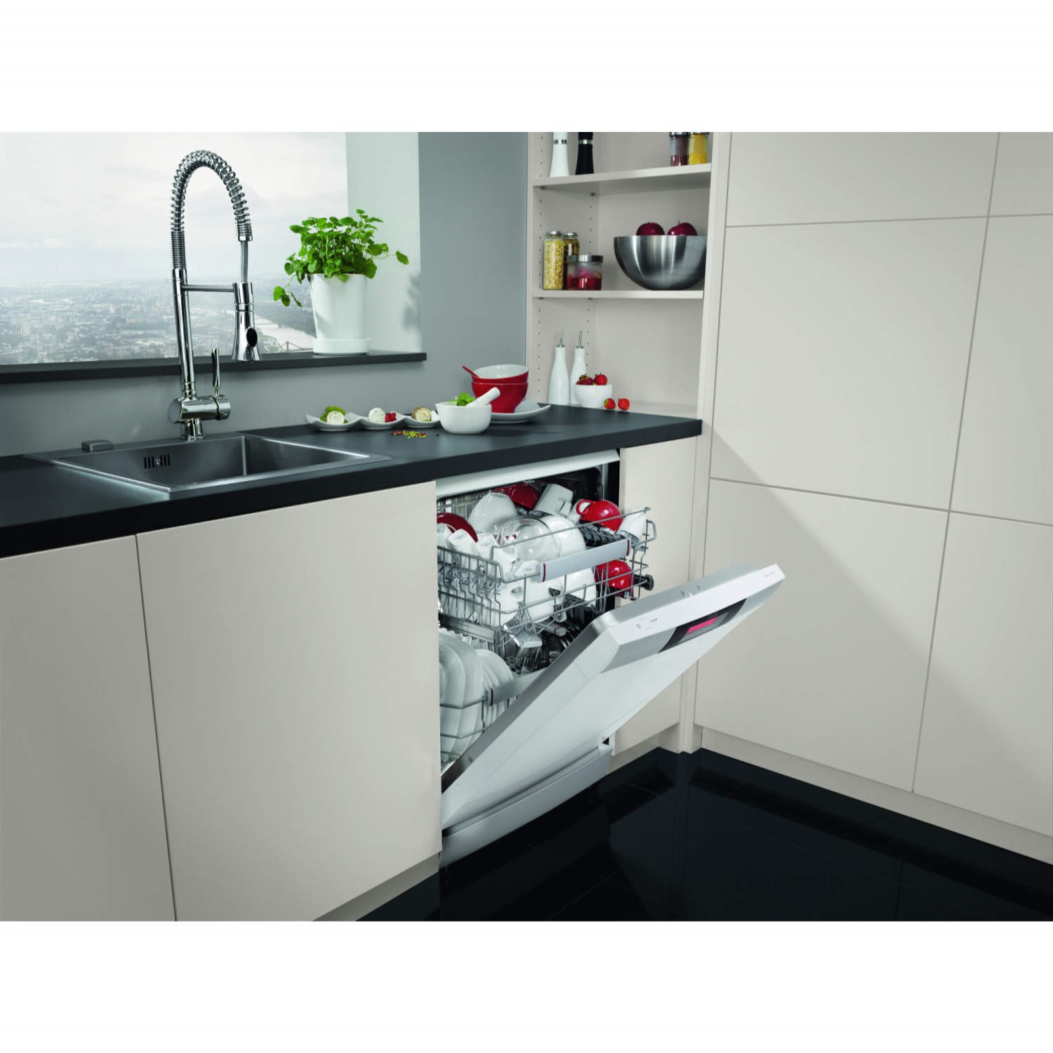 AEG F99009W0P SensorLogic ProClean 12 Place Freestanding Dishwasher