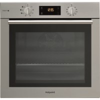 Refurbished Hotpoint Gentle Steam FA4S544IXH 60cm Single Built In Electric Oven Stainless Steel