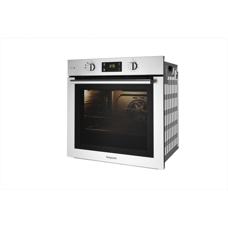 GRADE A2 - Hotpoint FA4S544IXH 71 Litre Built-in Multifunction Steam Oven - Stainless Steel