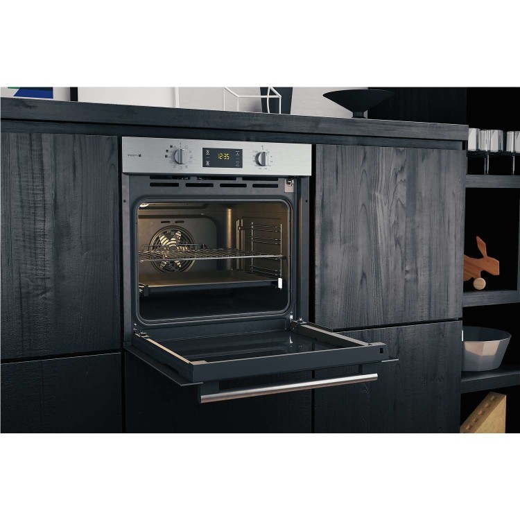 GRADE A2 - Hotpoint FA4S544IXH 71 Litre Built-in Multifunction Steam Oven - Stainless Steel