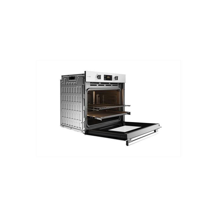 Refurbished Hotpoint Gentle Steam FA4S544IXH 60cm Single Built In Electric Oven Stainless Steel