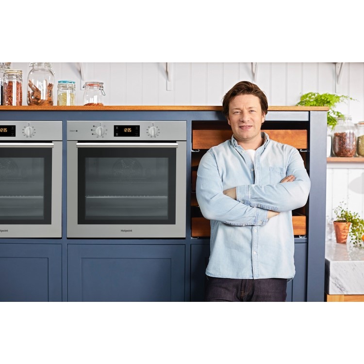 GRADE A2 - Hotpoint FA4S544IXH 71 Litre Built-in Multifunction Steam Oven - Stainless Steel