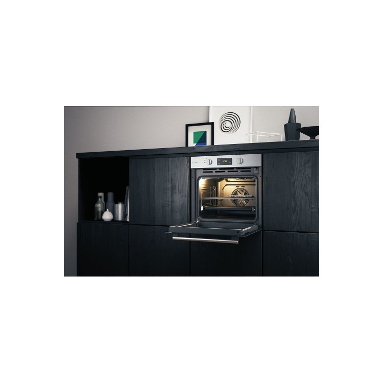 Refurbished Hotpoint Gentle Steam FA4S544IXH 60cm Single Built In Electric Oven Stainless Steel