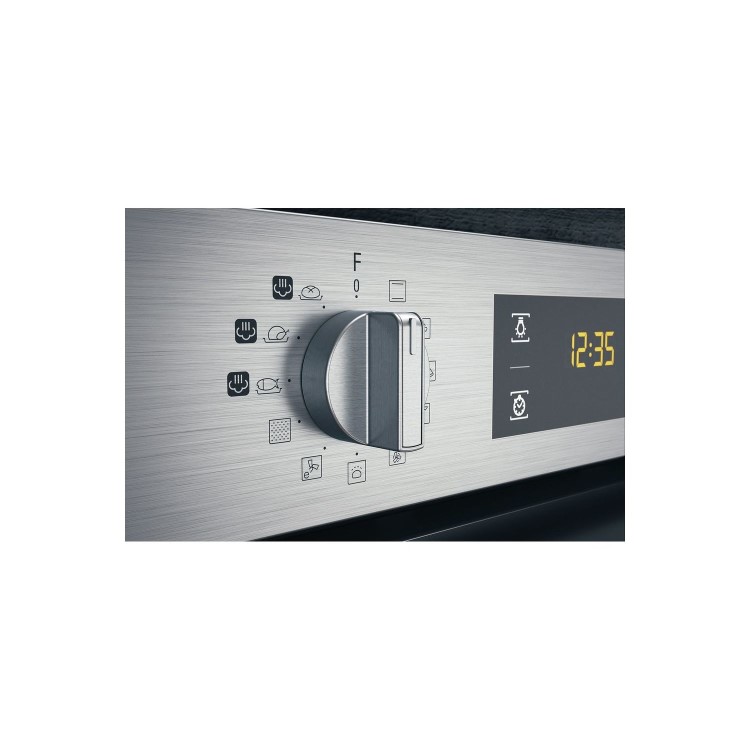 Refurbished Hotpoint Gentle Steam FA4S544IXH 60cm Single Built In Electric Oven Stainless Steel