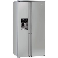 GRADE A2 - Light cosmetic damage - Smeg FA63X Side By Side Fridge Freezer Fully Clad In Stainless Steel