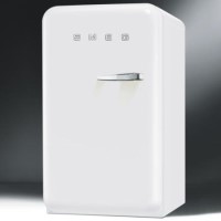 Smeg FAB10HLB 55cm Wide Retro Style Left Hinge Freestanding Larder Fridge - White
