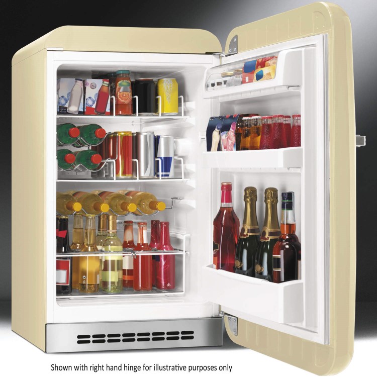 Smeg FAB10HLB 55cm Wide Retro Style Left Hinge Freestanding Larder Fridge - White