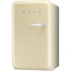 GRADE A2 - Smeg FAB10LP Cream 50s Style Left Hand Hinge Fridge With Ice Box