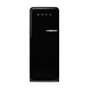 FAB28LBL6UK Smeg 244 Litre Fifties Style Left Hand Hinge Freestanding Fridge With Ice Box – Black