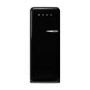 Smeg 244 Litre Fifties Style Left Hand Hinge Freestanding Fridge With Ice Box – Black