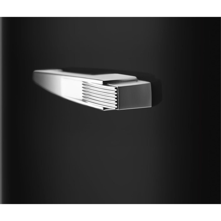 Smeg 244 Litre Fifties Style Left Hand Hinge Freestanding Fridge With Ice Box – Black