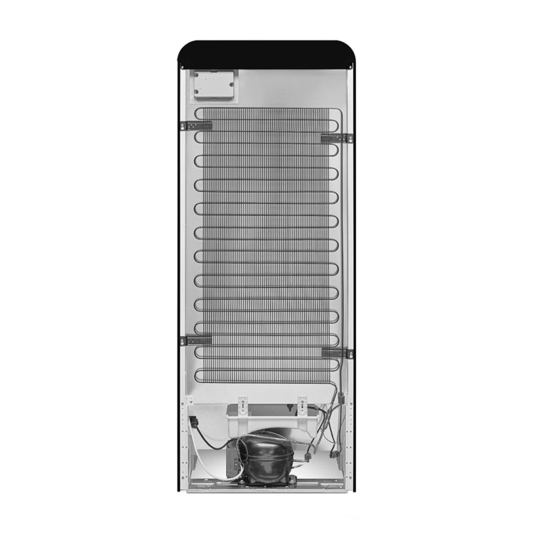 Smeg 244 Litre Fifties Style Left Hand Hinge Freestanding Fridge With Ice Box – Black