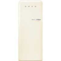 Smeg FAB28LCR3UK Fifities Style Left Hand Hinge Freestanding Fridge With Ice Box - Cream