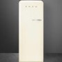 Smeg FAB28LCR3UK Fifities Style Left Hand Hinge Freestanding Fridge With Ice Box - Cream