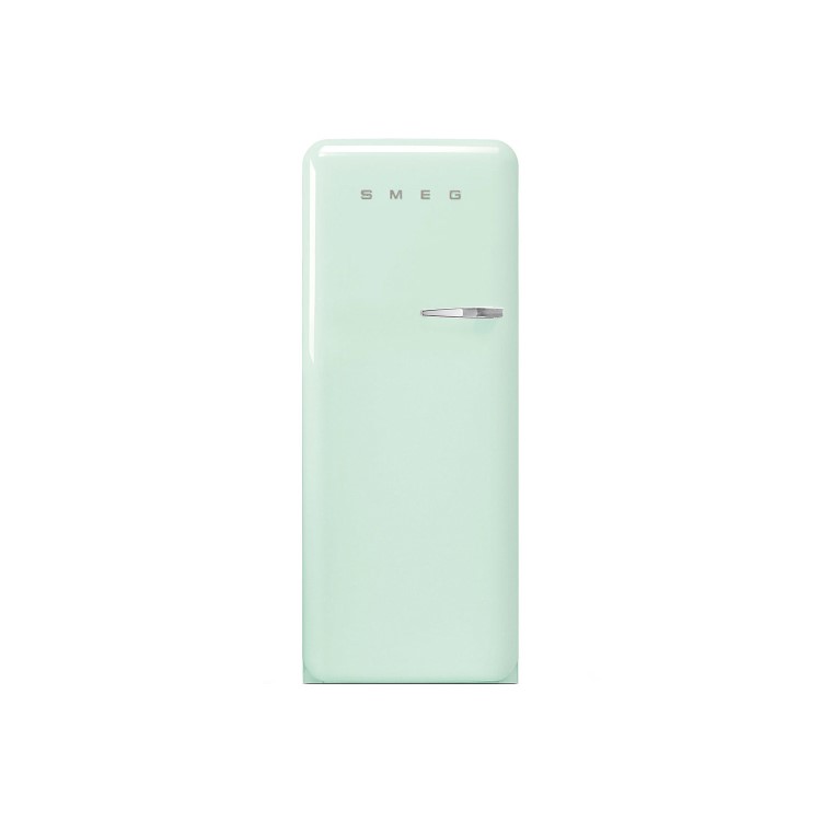 Smeg FAB28LPG3UK Fifities Style Left Hand Hinge Freestanding Fridge With Ice Box - Pastel Green