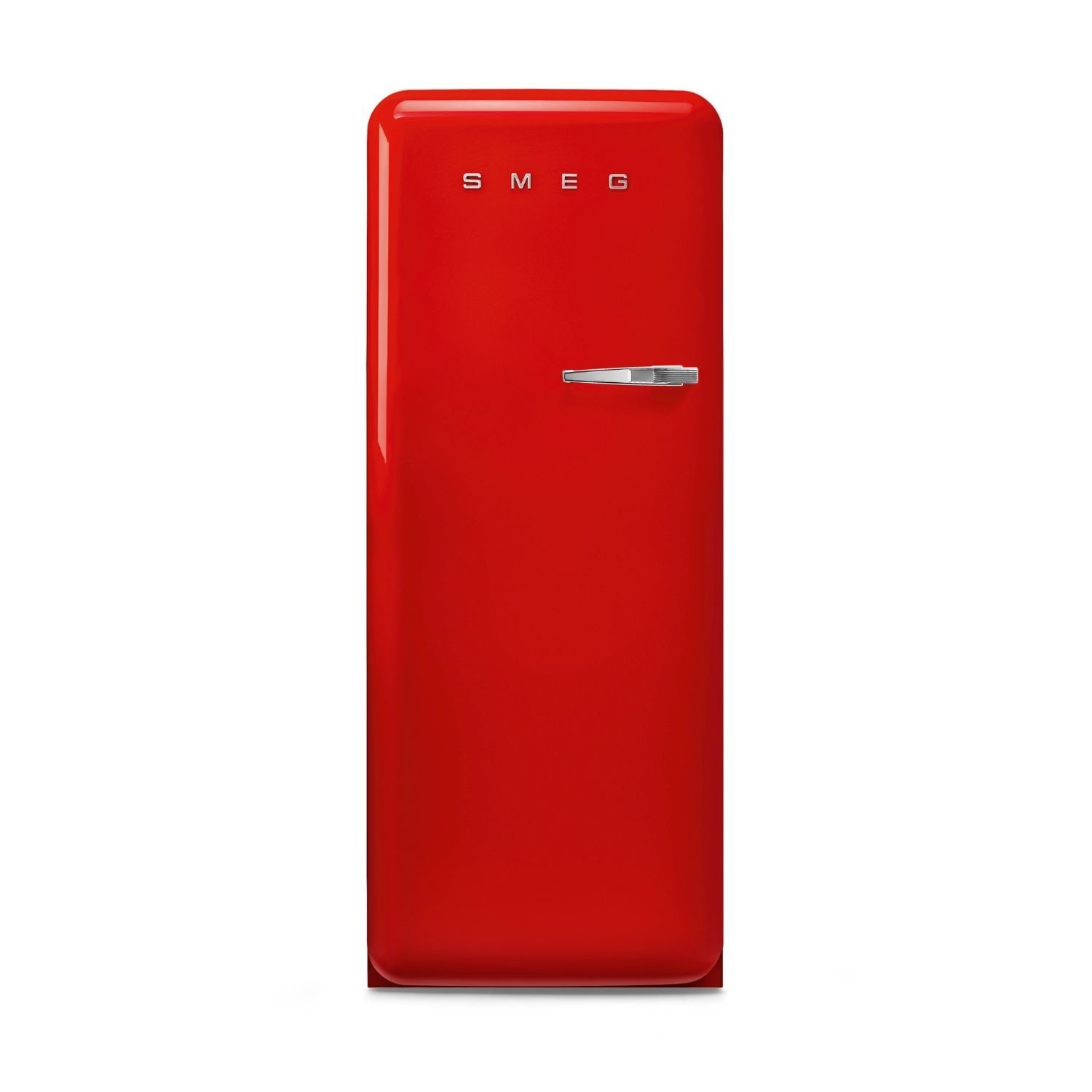 Smeg 244 Litre Fifties Style Left Hand Hinge Freestanding Fridge With Ice Box  FAB28LRD6UK