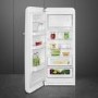 Smeg 244 Litre Fifties Style Right Hand Hinge Freestanding Fridge With Ice Box – White