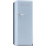 Smeg FAB28QAZ1 60cm Wide Retro Style Right Hinge Freestanding Fridge - Pastel Blue