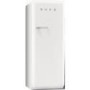Smeg FAB28QB1 60cm Wide Retro Style Right Fringe Freestanding Fridge - White