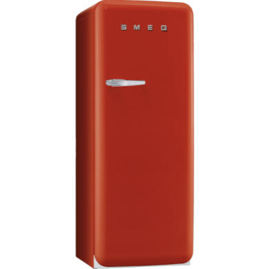 Smeg FAB28QR1 60cm Wide Retro Style Right Hinge Freestanding Fridge - Red
