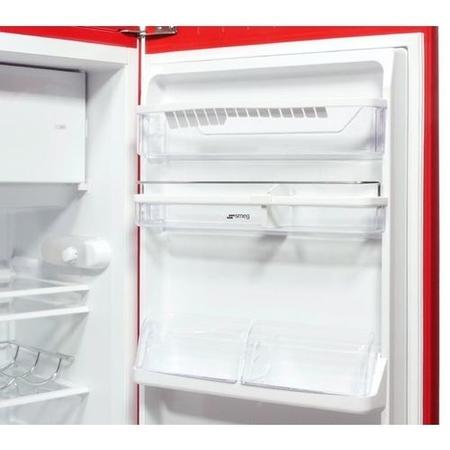 Smeg FAB28QR1 60cm Wide Retro Style Right Hinge Freestanding Fridge - Red